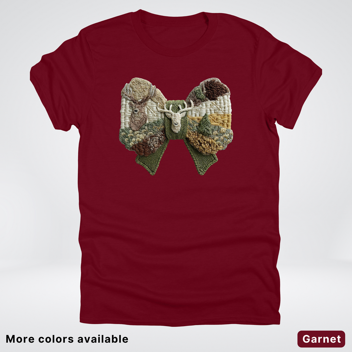 Rocking Horse Holiday Bow – Hook Yard Faux Look - T-Shirt