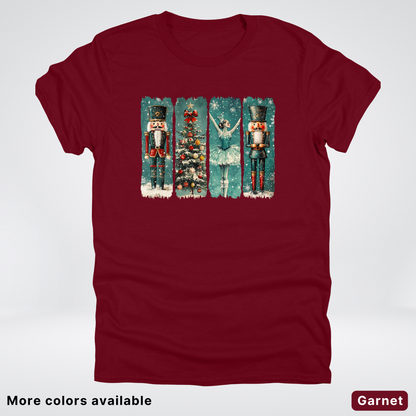 Vintage Nutcracker Ballet Panel - T-Shirt