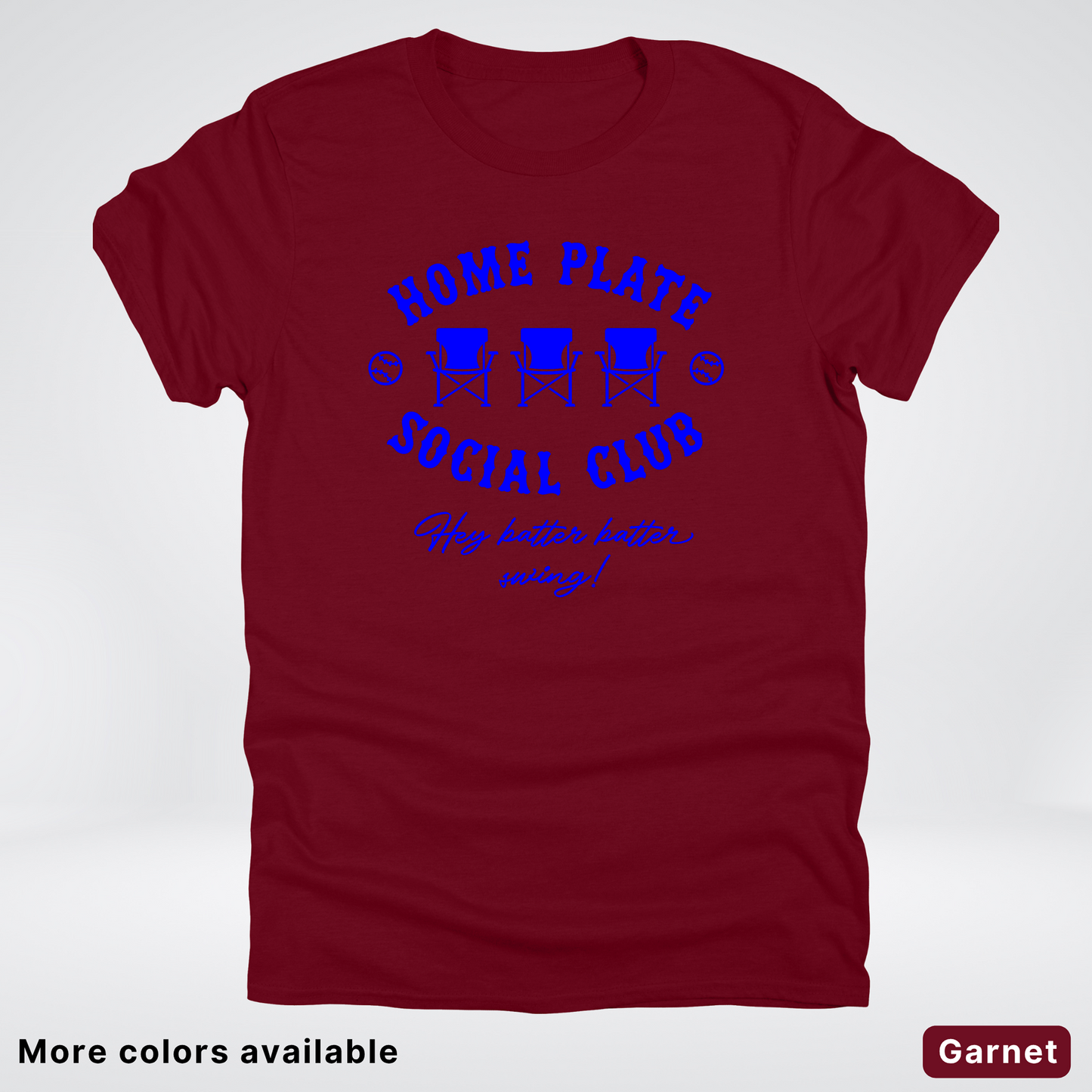 Home Plate Social Club – Blue Design - T-Shirt