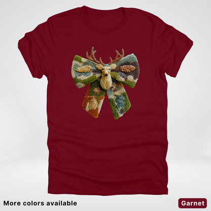 Neutral Woodland Bow Hook Yard Faux - T-Shirt