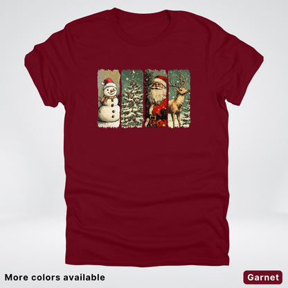 Classic Christmas Strip Art - T-Shirt
