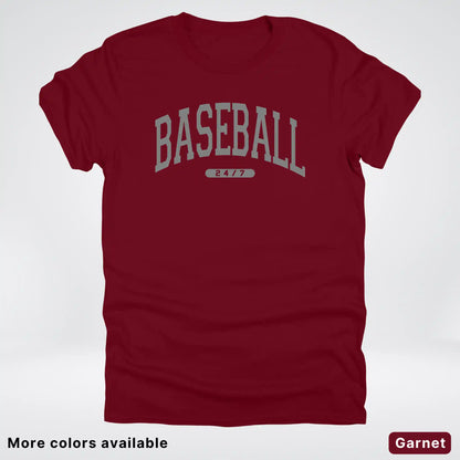 Baseball 24/7 – Gray Design - T-Shirt
