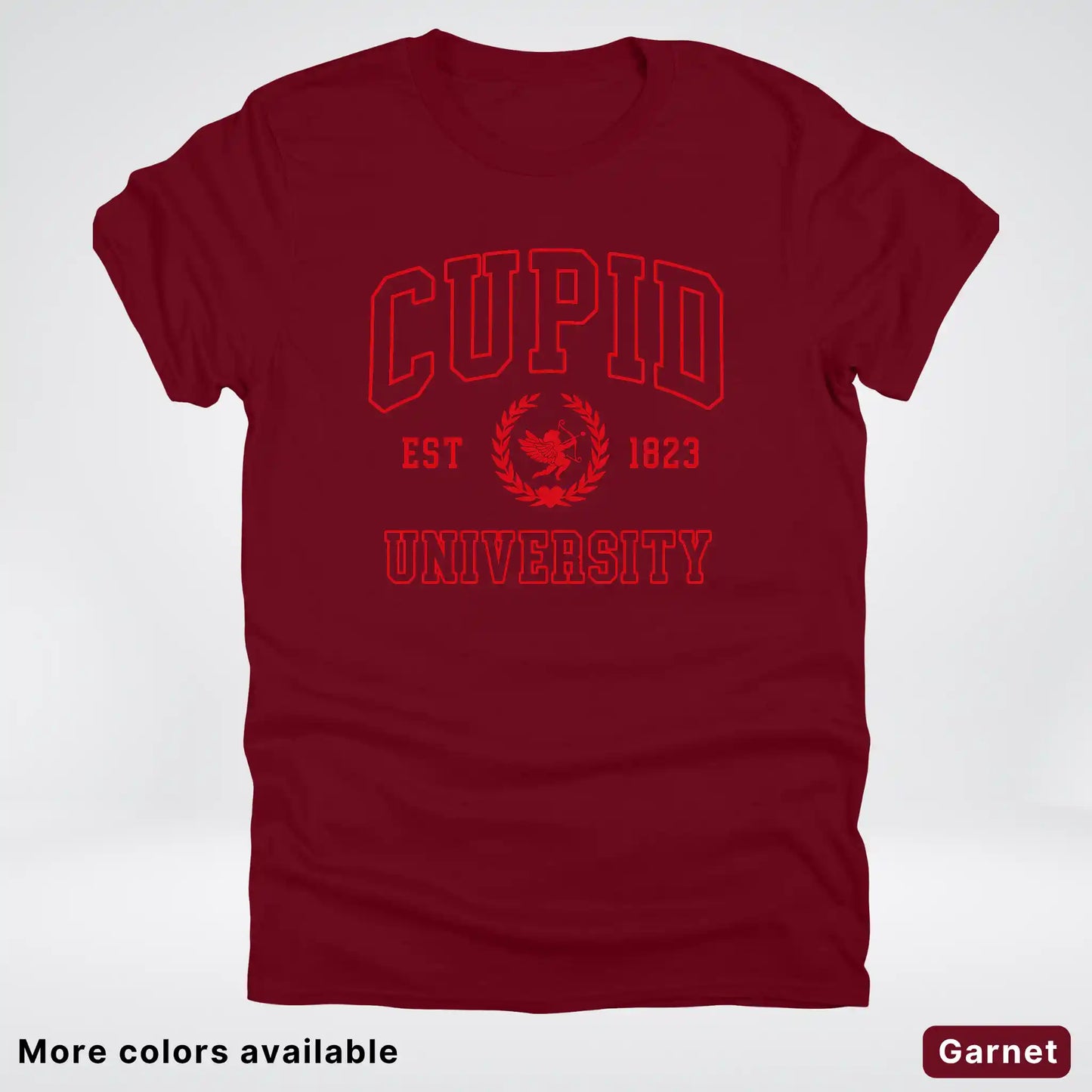 Cupid University Est 1823 - Red Design - T-Shirt