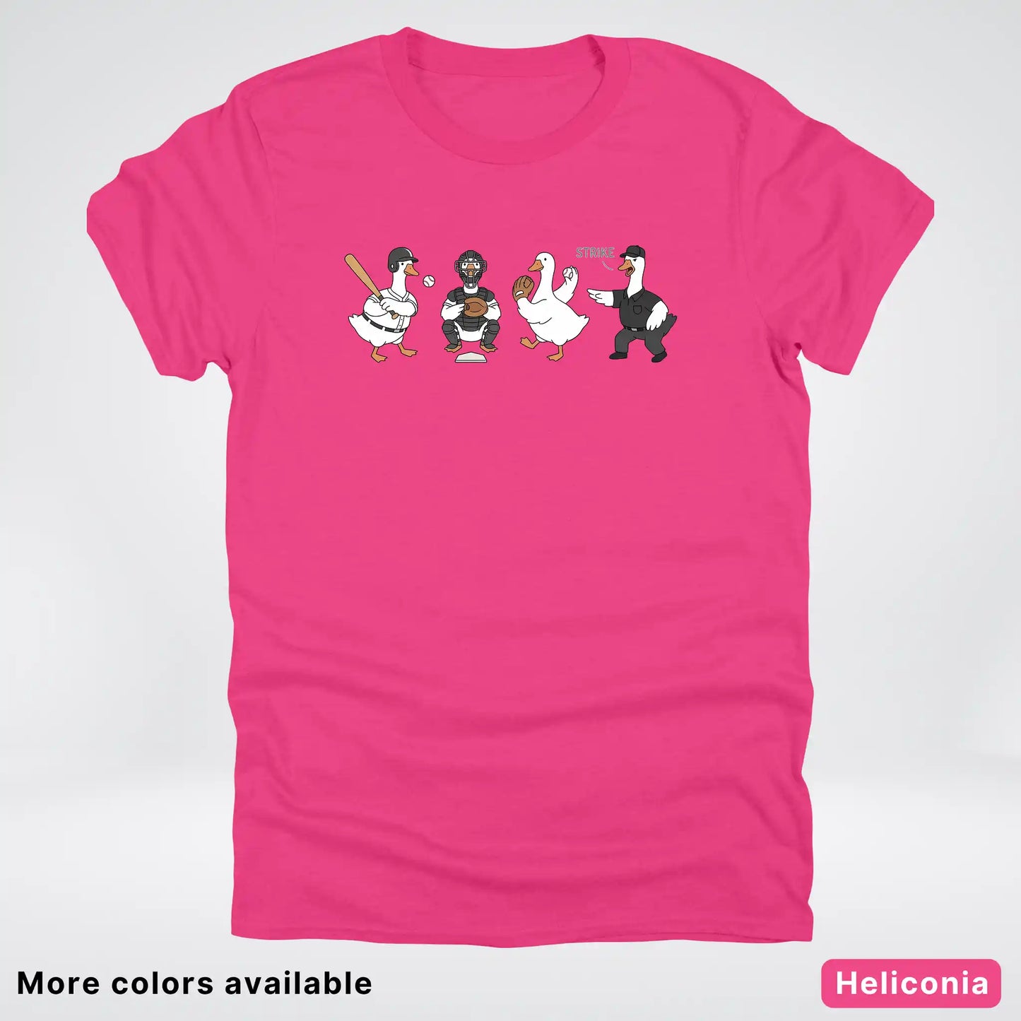 Baseball Goose Squad – Funny Baseball Goose Graphic T-Shirt