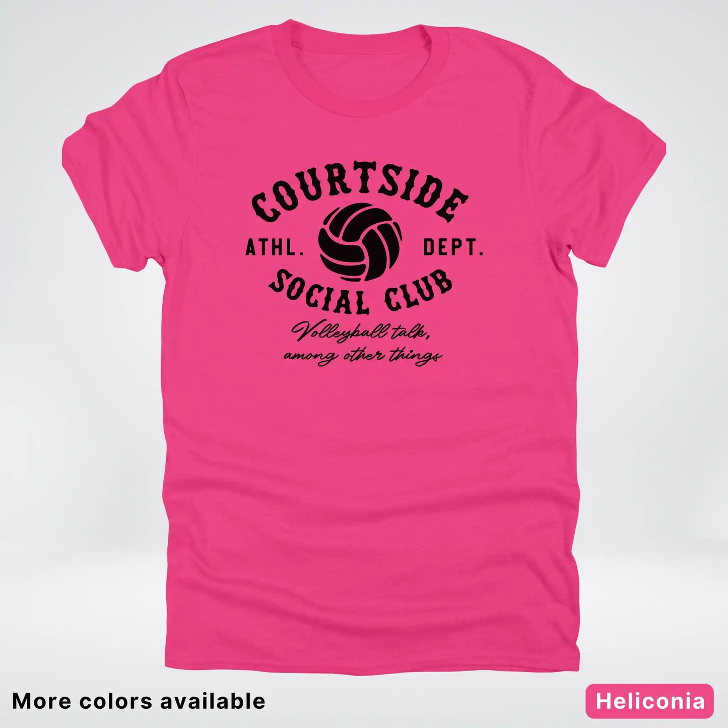 Courtside Social Club – Black Design – Volleyball - T-Shirt