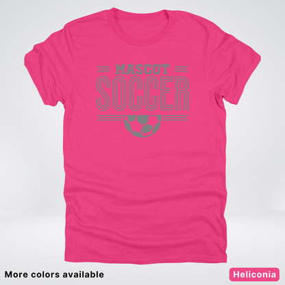 Custom Mascot – Gray Design 14 - Soccer T-Shirt