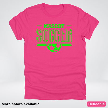 Custom Mascot – Green Design 21 - Soccer T-Shirt