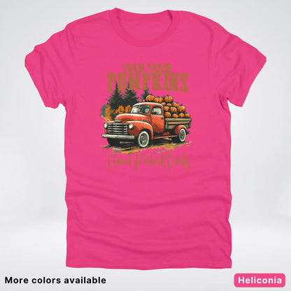 Farm Fresh Pumpkins Hand Picked Daily T-Shirt