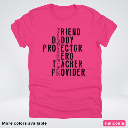 Father Crossword - Black Design – Father’s Day T-Shirt