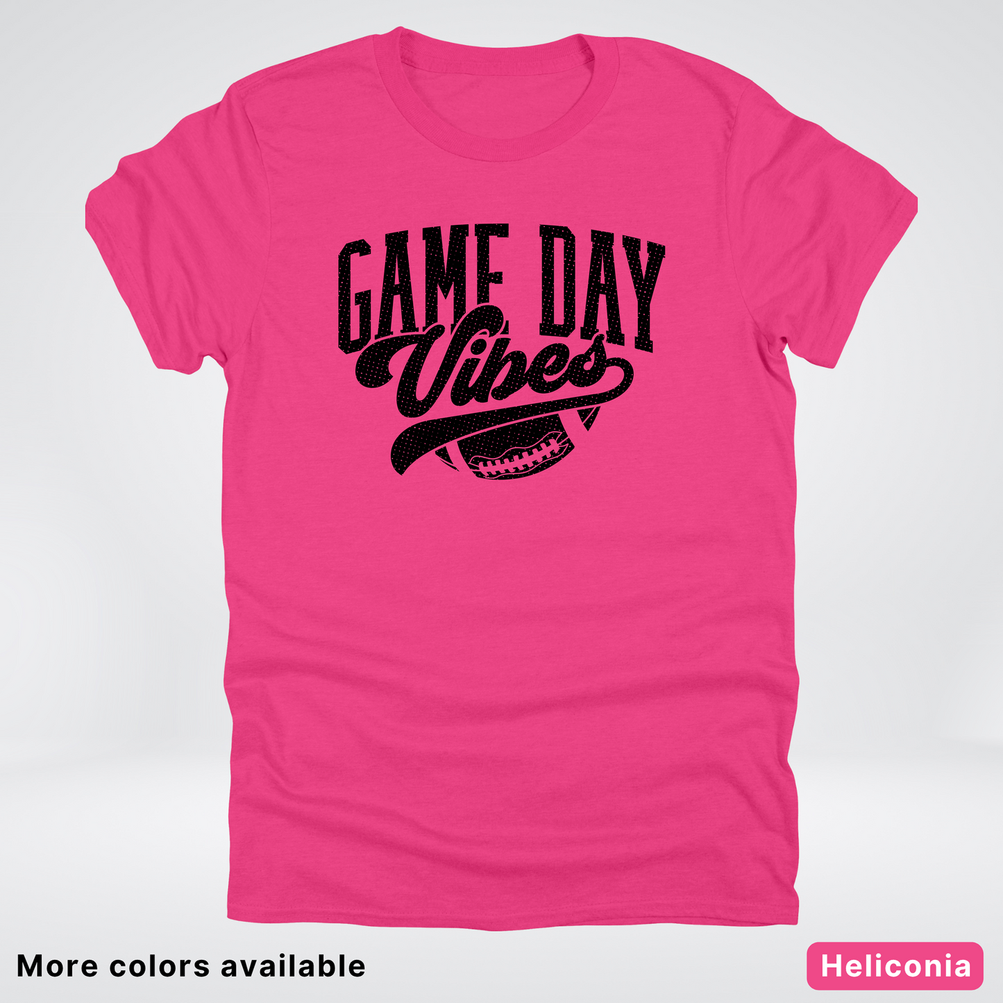 Game Day Vibes - Black Design 2 - Football T-Shirt