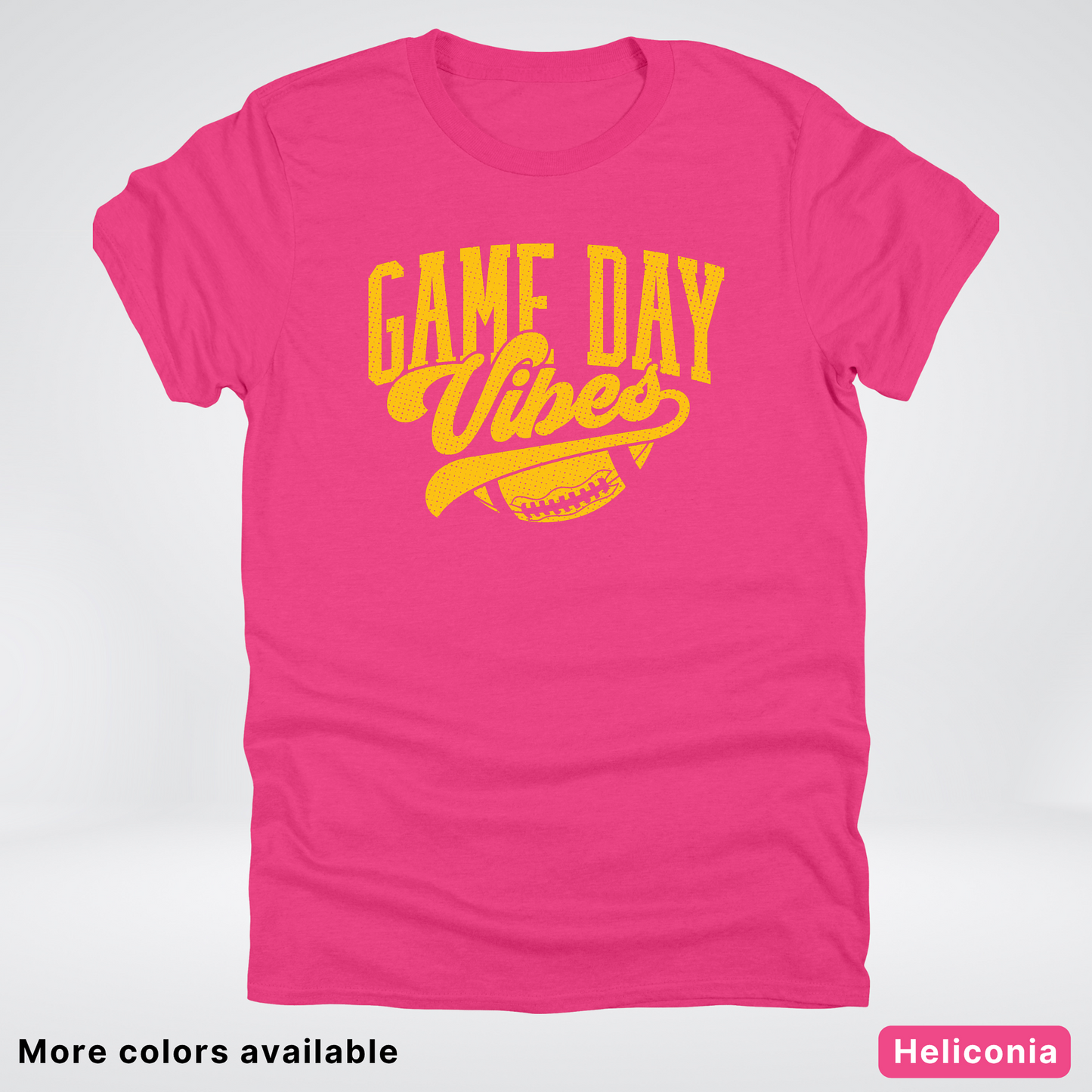 Game Day Vibes - Gold Design - Football T-Shirt