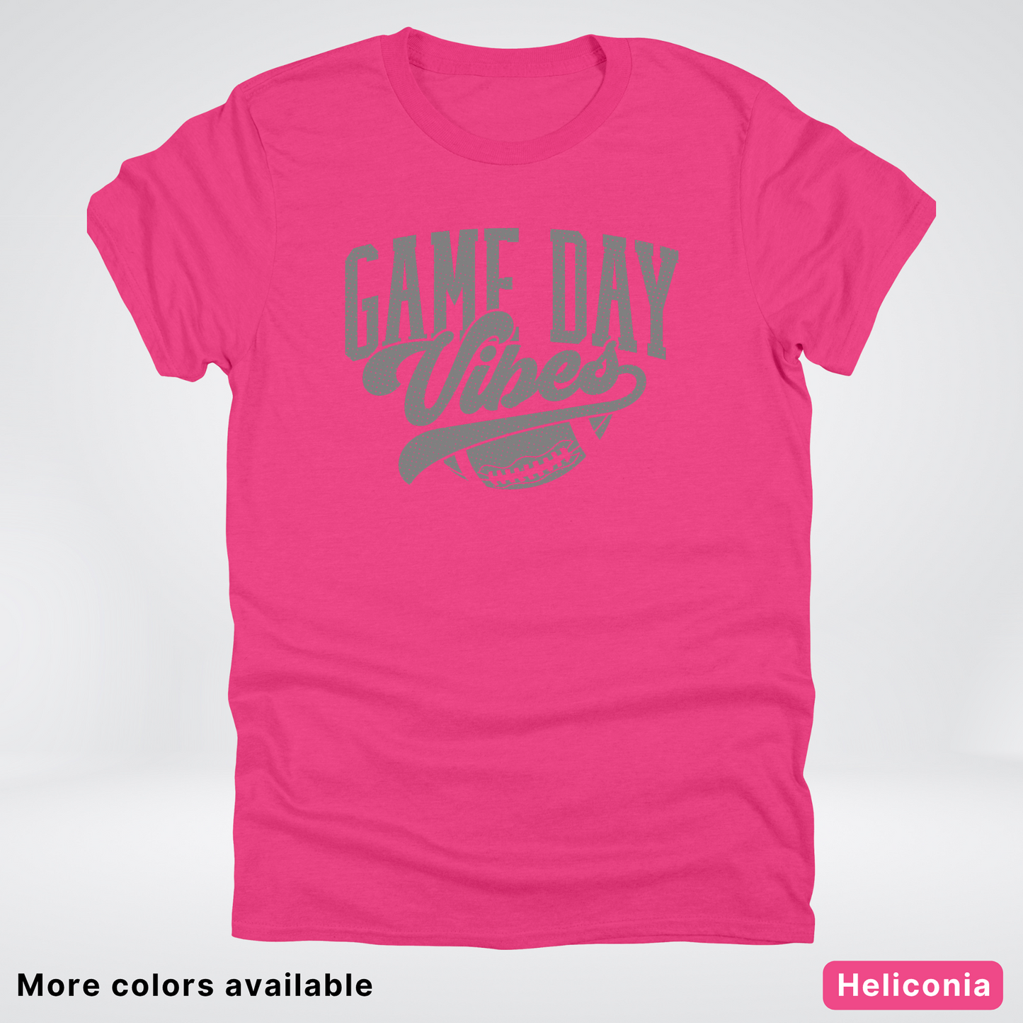 Game Day Vibes - Gray Design - Football T-Shirt