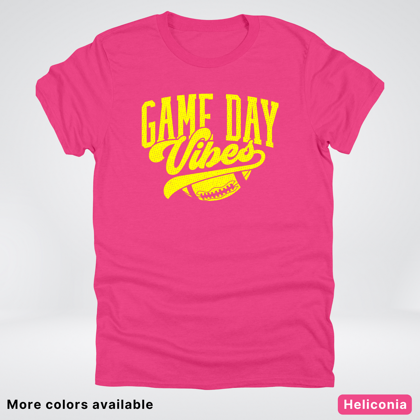 Game Day Vibes - Yellow Design - Football T-Shirt