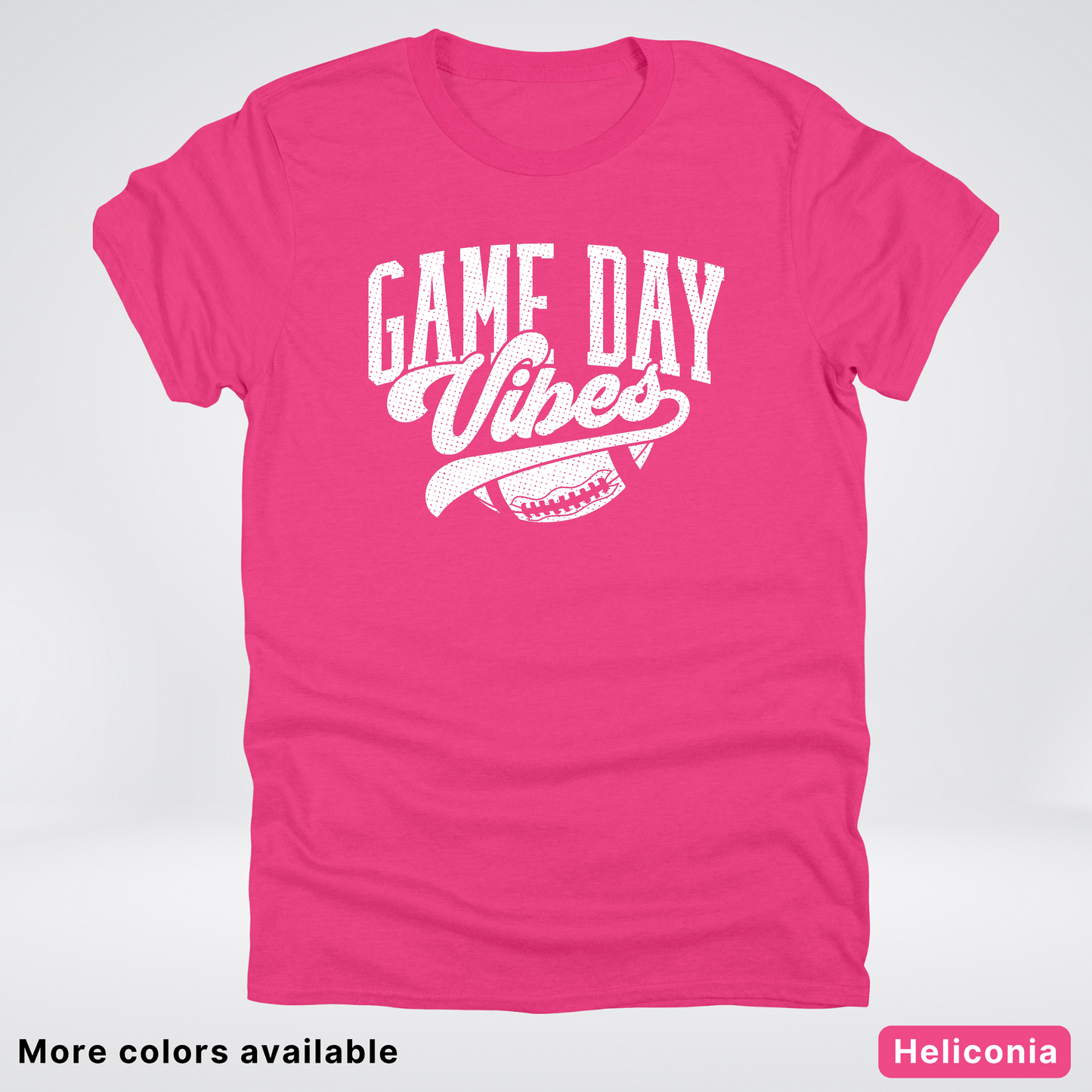 Game Day Vibes - White Design 2 - Football T-Shirt