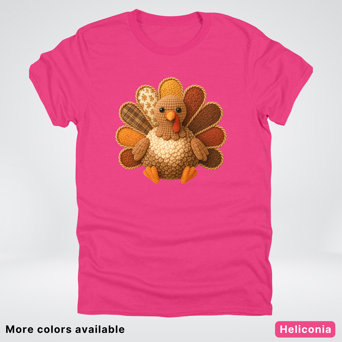 Turkey Crochet Thanksgiving Fall - T-Shirts