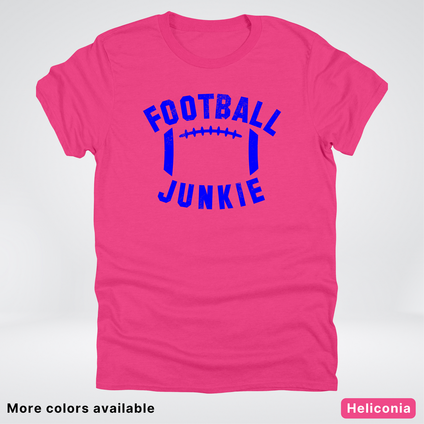 Football Junkie – Blue Design - T-Shirt