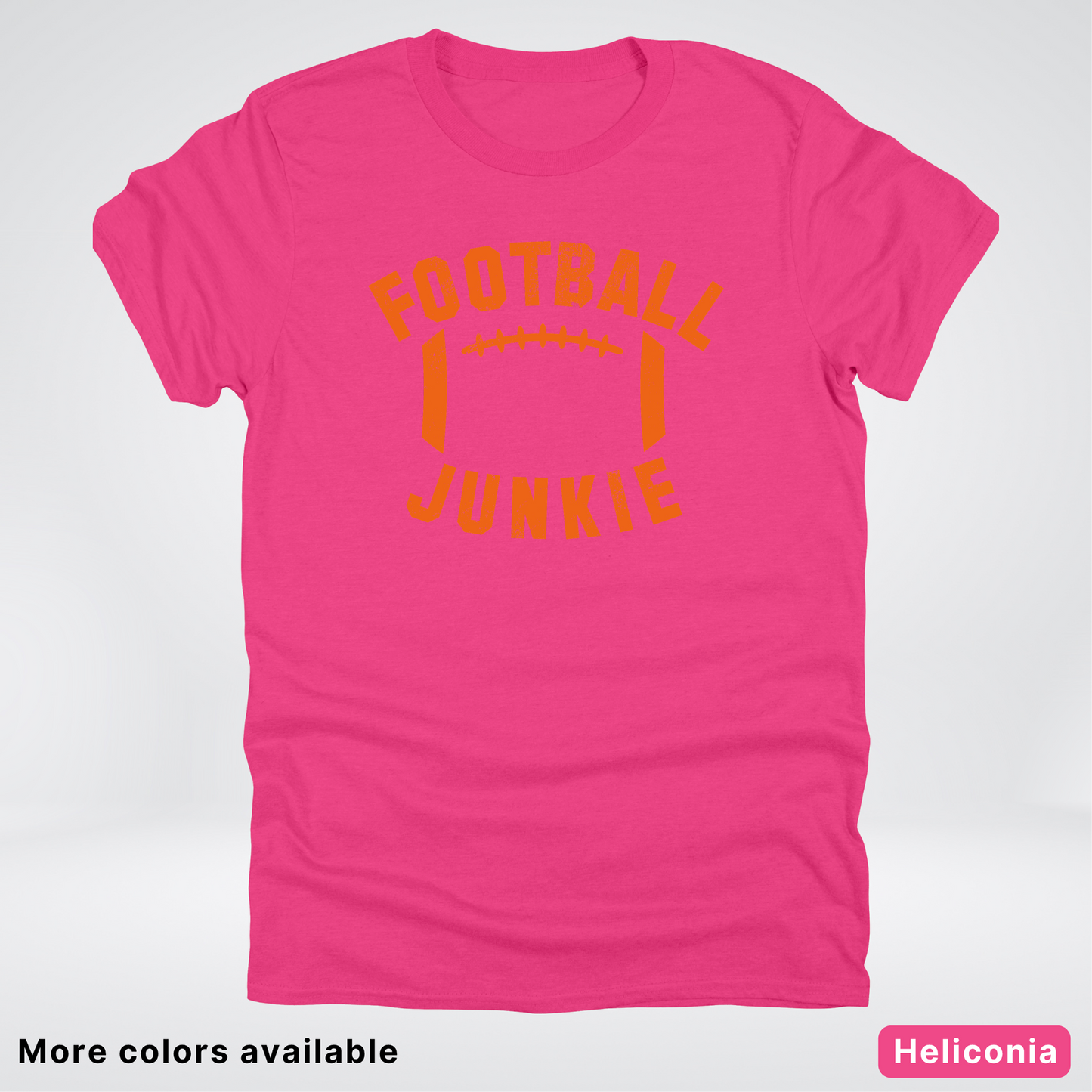Football Junkie – Orange Design - T-Shirt
