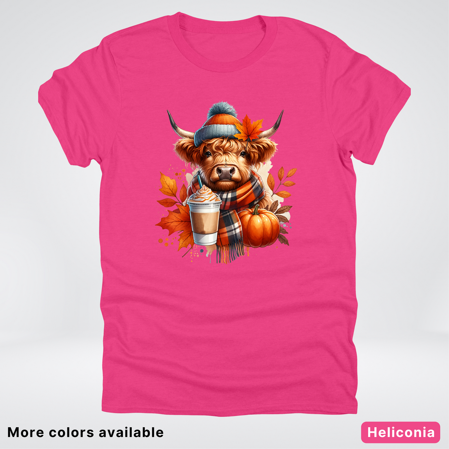 Fall Cow Cold Brew Coffee Pumpkin - T-Shirt