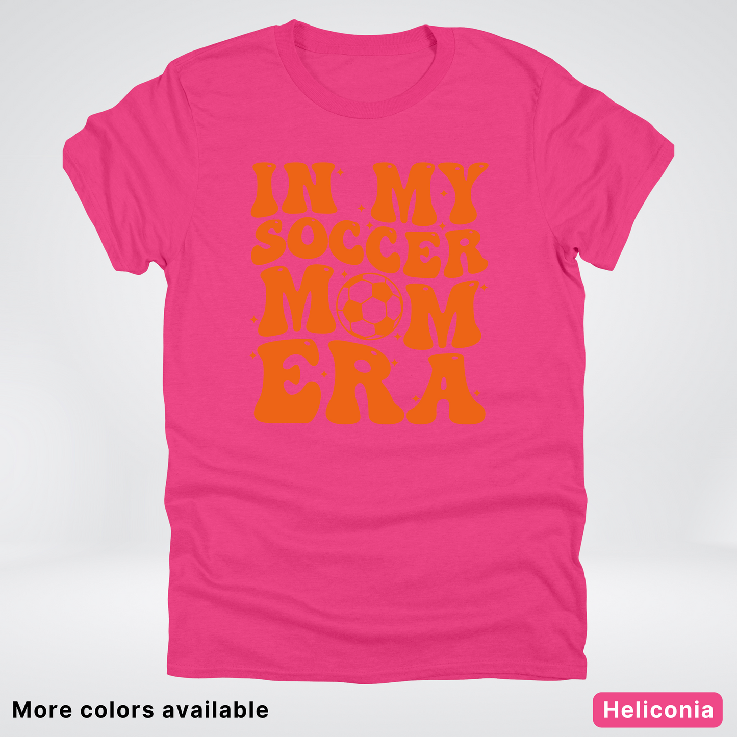 In My Soccer Mom Era – Orange Design - T-Shirt
