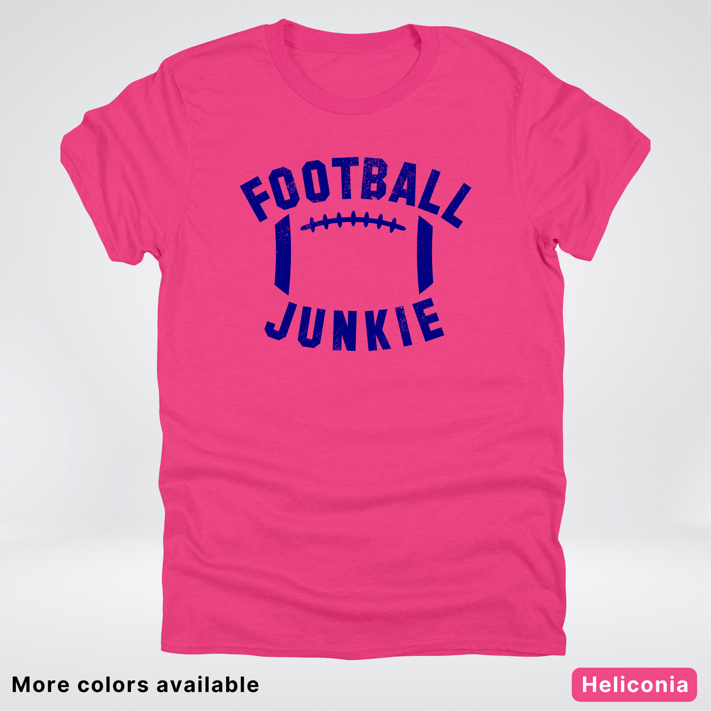 Football Junkie – Navy Design - T-Shirt
