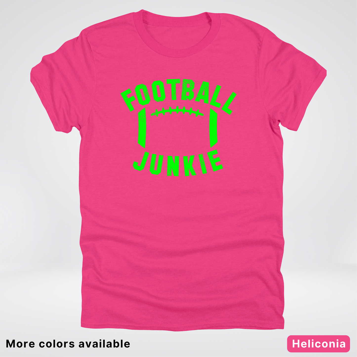 Football Junkie – Green Design - T-Shirt