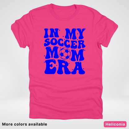 In My Soccer Mom Era – Blue Design - T-Shirt