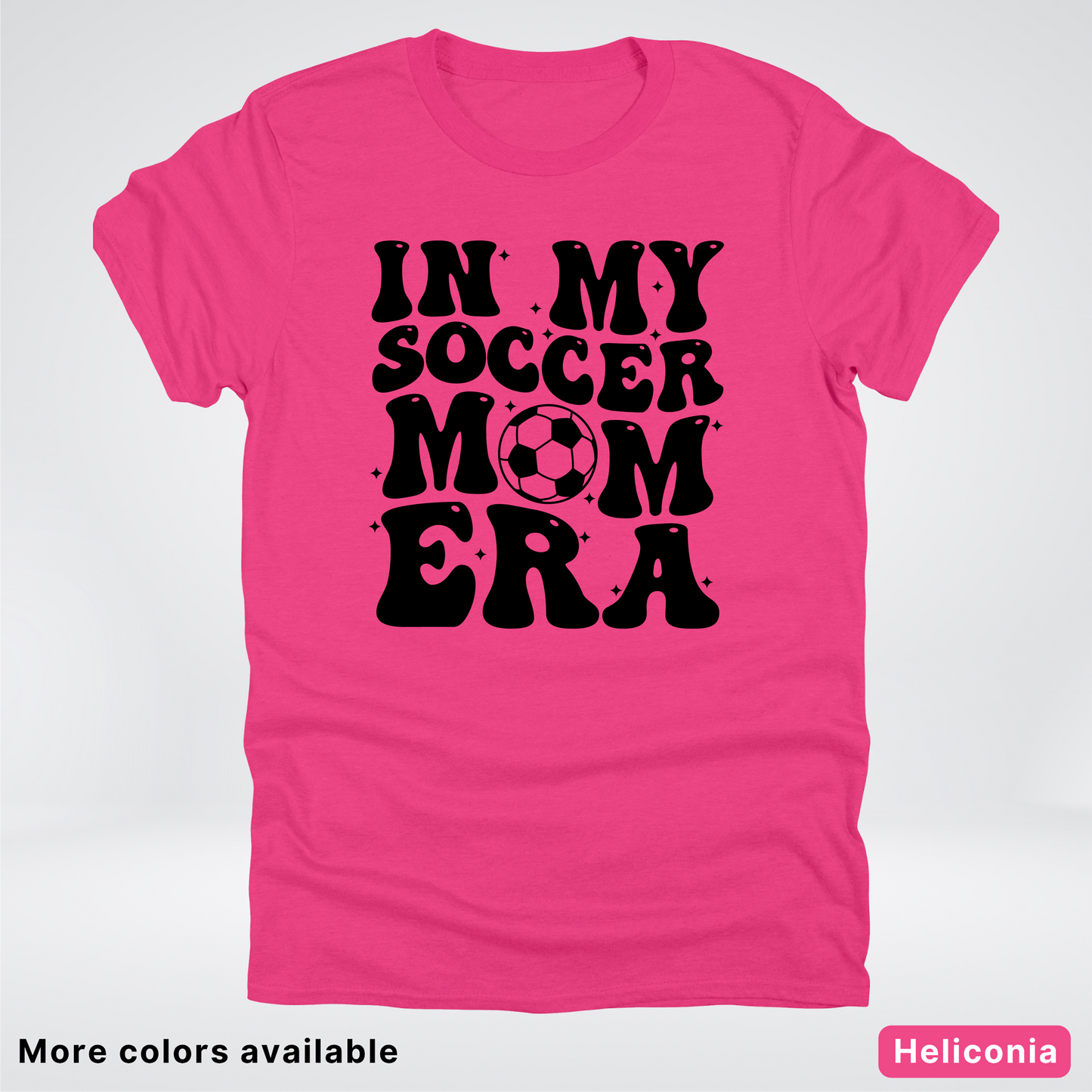 In My Soccer Mom Era – Black Design - T-Shirt