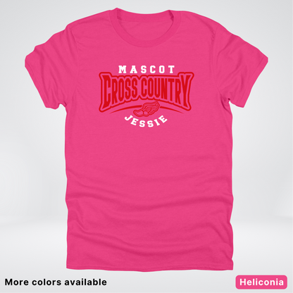 Custom Mascot & Name – Red Design – Cross Country 07 - T-Shirt