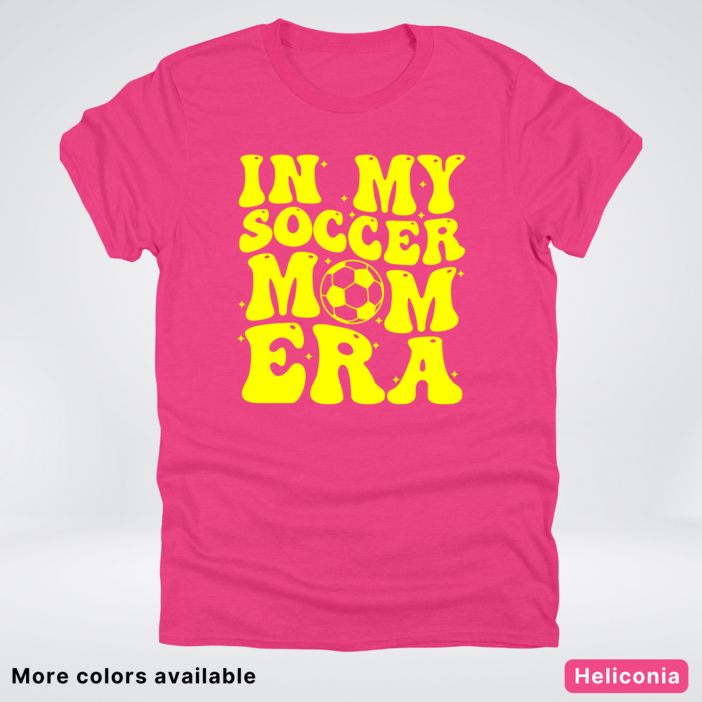 In My Soccer Mom Era – Yellow Design - T-Shirt