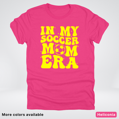 In My Soccer Mom Era – Yellow Design - T-Shirt