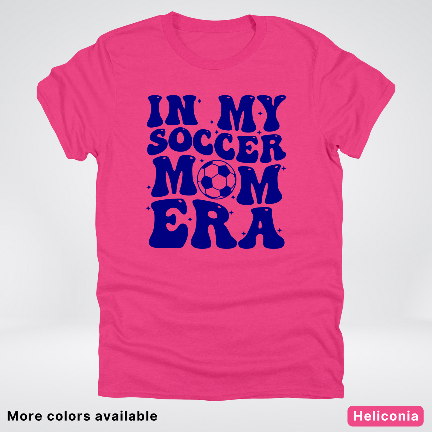 In My Soccer Mom Era – Navy Design - T-Shirt