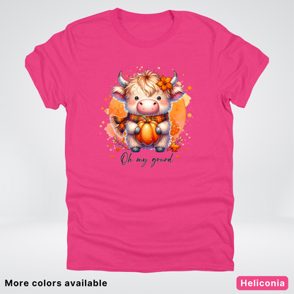 Oh My Gourd Small Cow Calf Pumpkin - T-Shirt