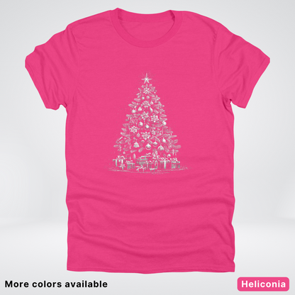 Classic Christmas Tree with Gifts - T-Shirt