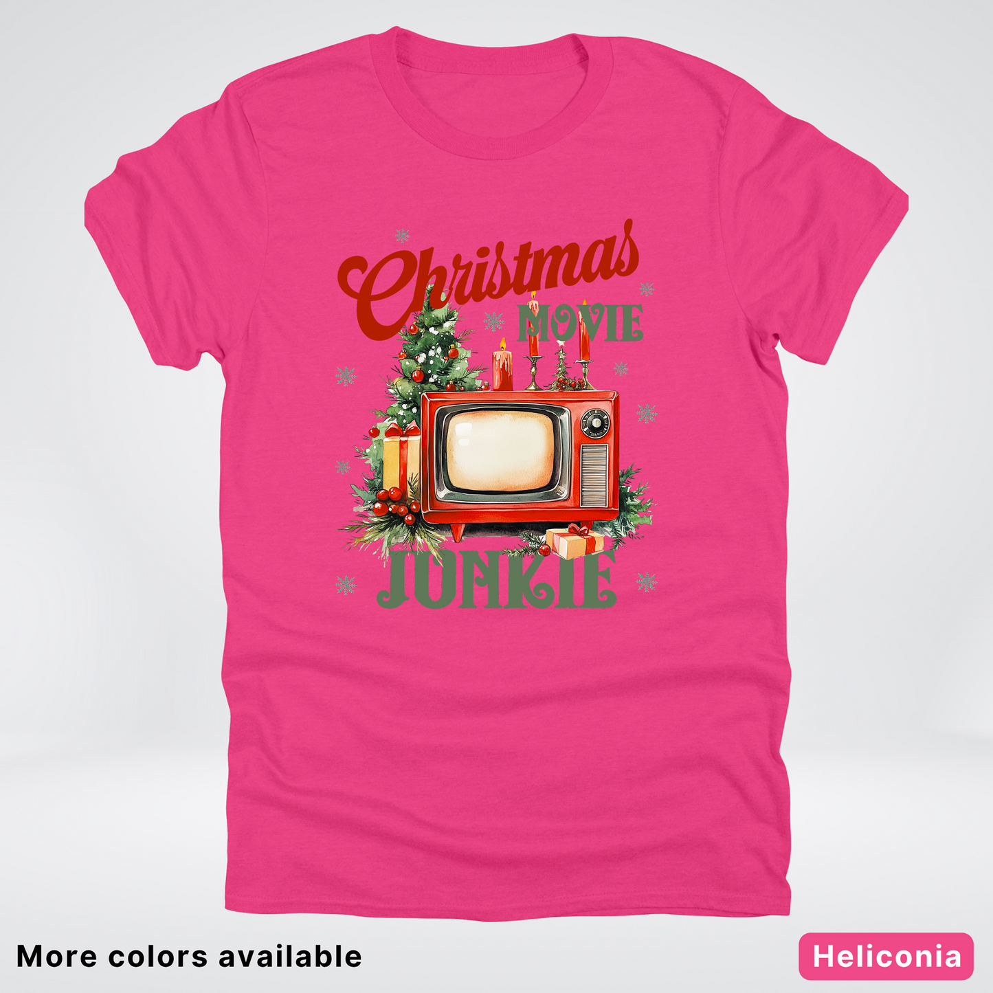 Vintage Christmas Movie Lover - T-Shirt