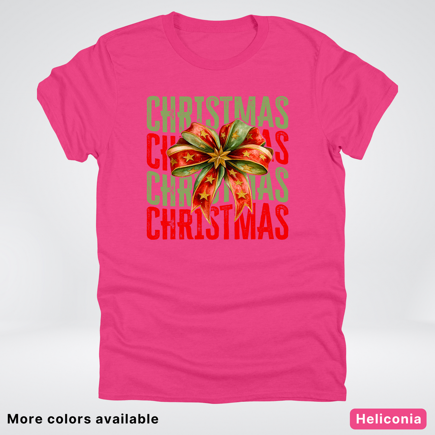 Christmas Star Bow - T-Shirt