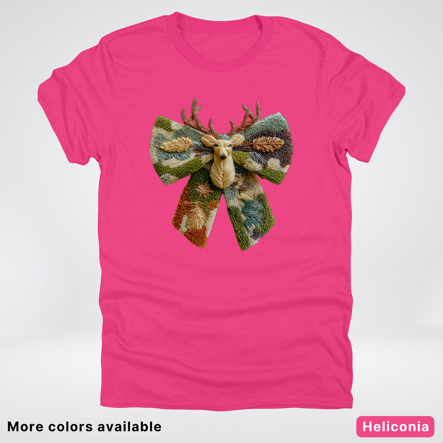 Neutral Woodland Bow Hook Yard Faux - T-Shirt