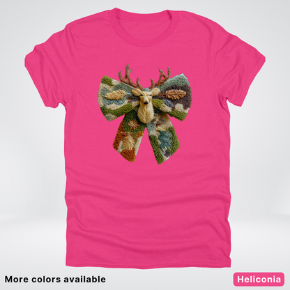Neutral Woodland Bow Hook Yard Faux - T-Shirt