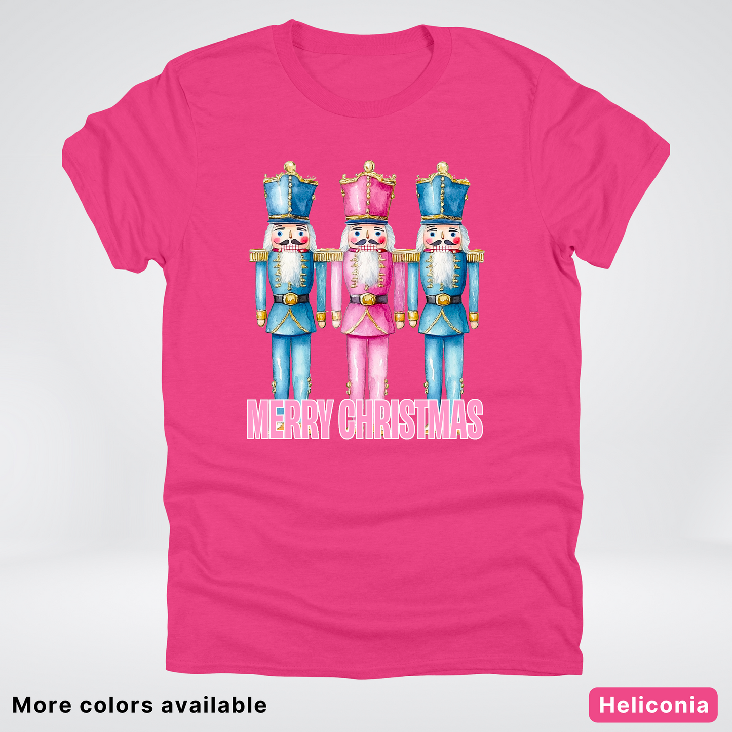 Merry Christmas Pastel Nutcrackers - T-Shirt