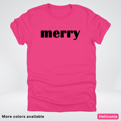 Merry - Black Design - T-Shirt