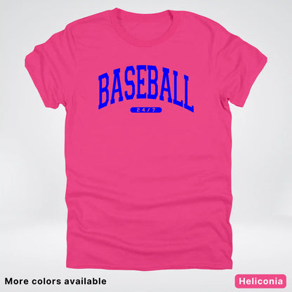Baseball 24/7 – Blue Design - T-Shirt