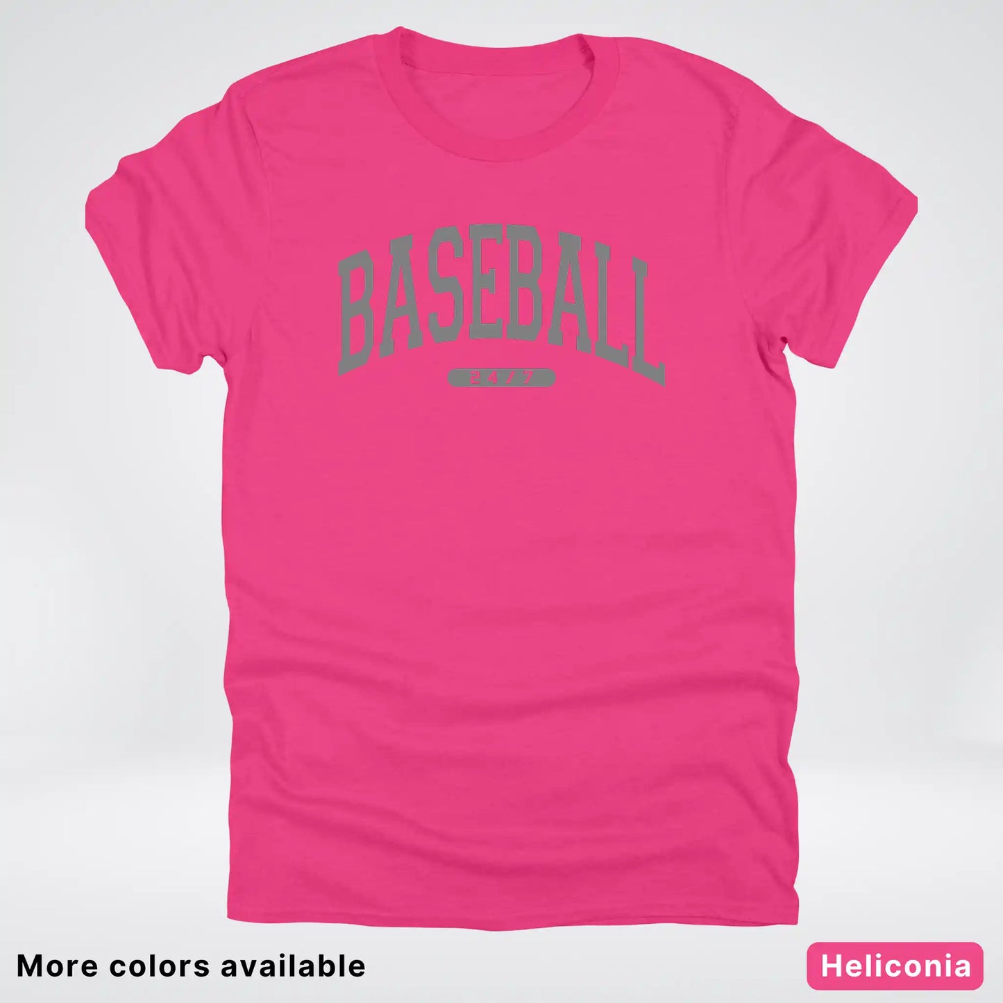 Baseball 24/7 – Gray Design - T-Shirt