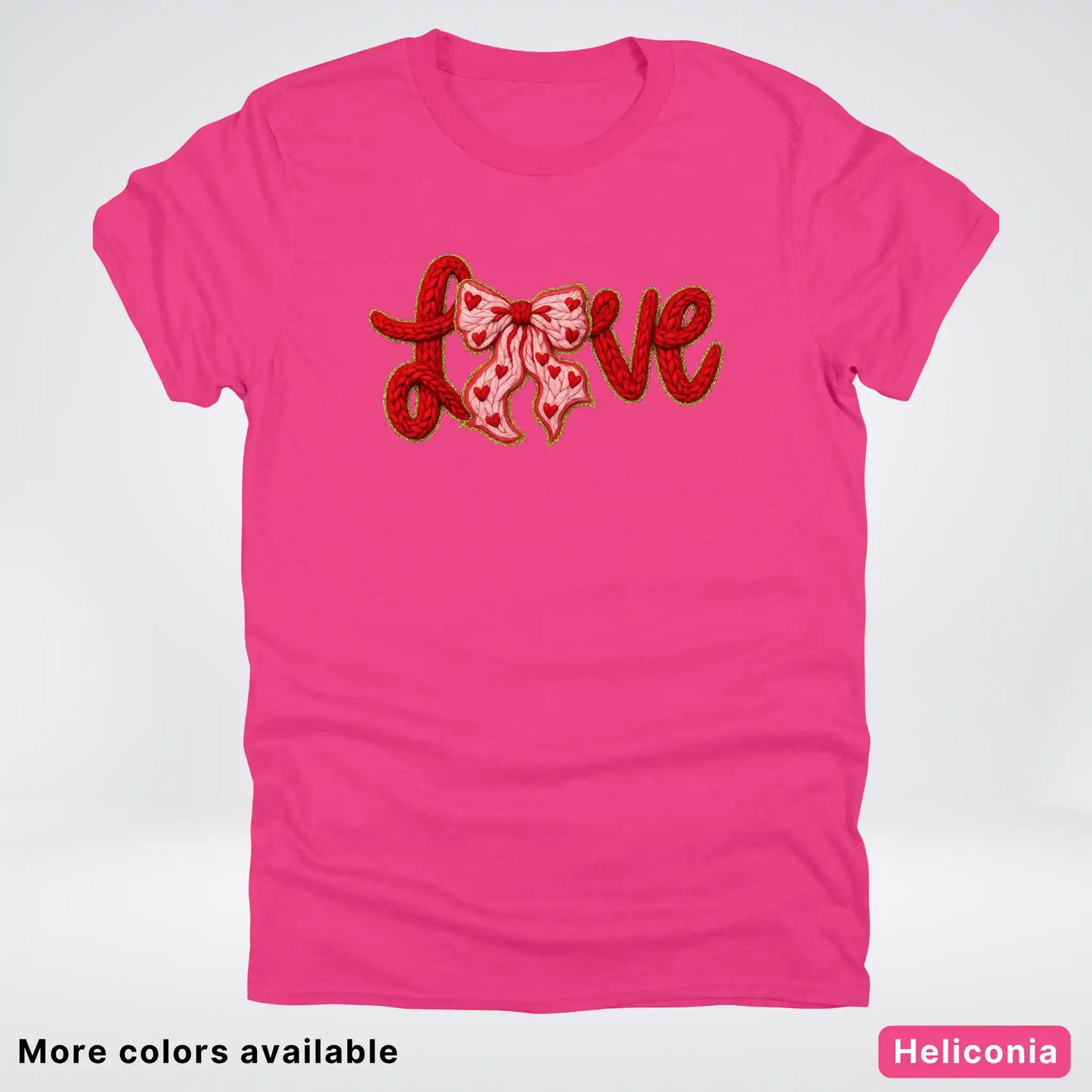 Love Bow Hook Yard Faux - T-Shirt