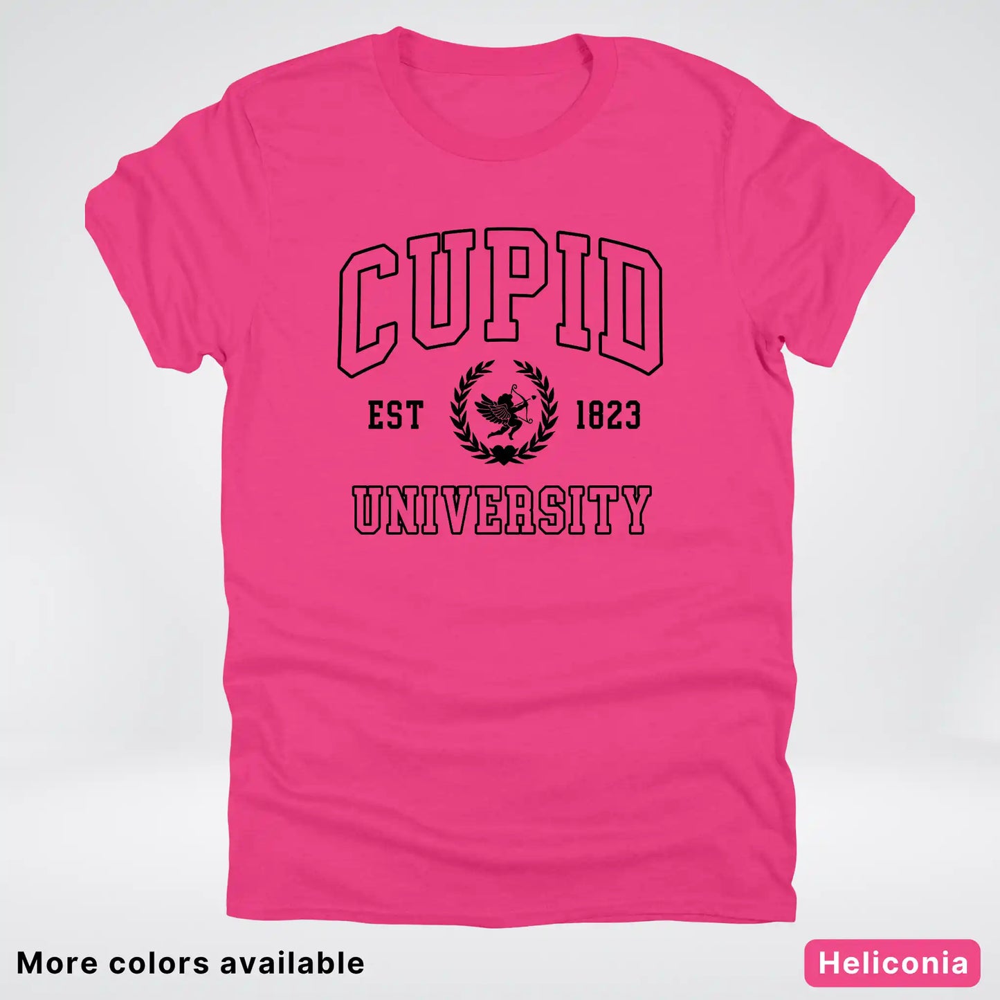 Cupid University Est 1823 - Black Design - T-Shirt