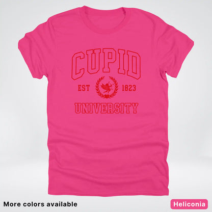 Cupid University Est 1823 - Red Design - T-Shirt