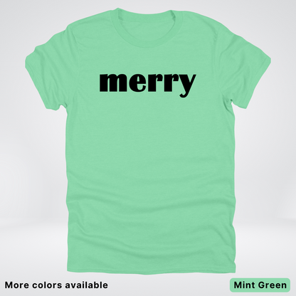 Merry - Black Design - T-Shirt