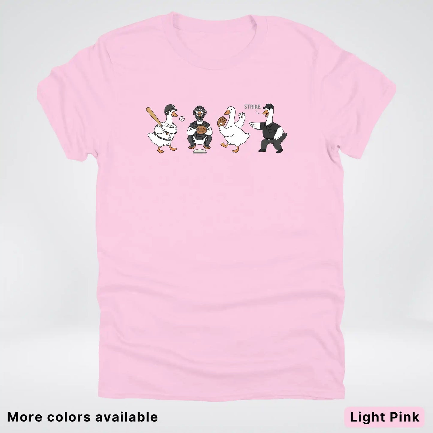Baseball Goose Squad – Funny Baseball Goose Graphic T-Shirt