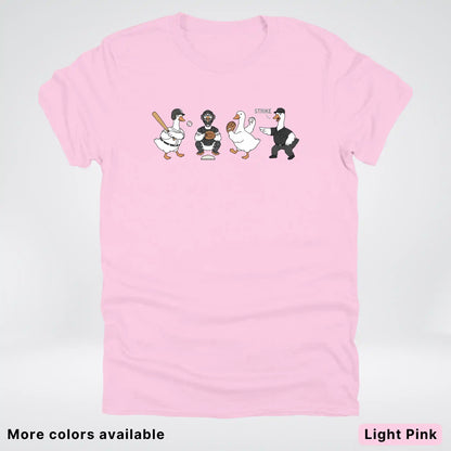 Baseball Goose Squad – Funny Baseball Goose Graphic T-Shirt