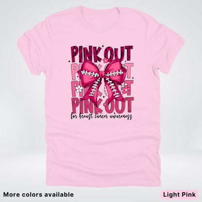Coquette Football Laced Pink Out - T-Shirt