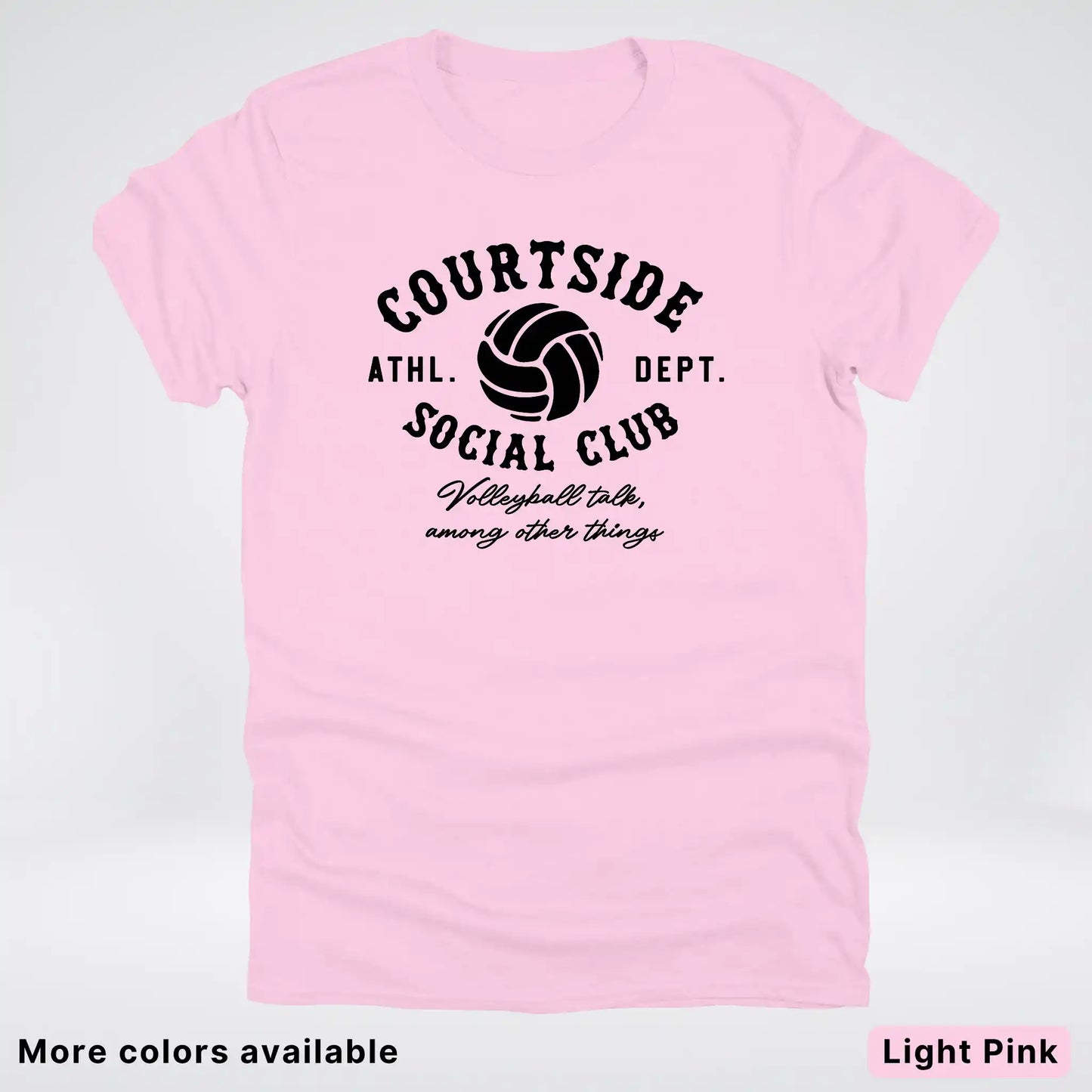 Courtside Social Club – Black Design – Volleyball - T-Shirt