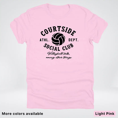 Courtside Social Club – Black Design – Volleyball - T-Shirt